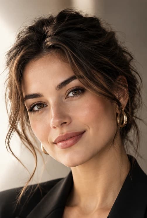 AI-generated editorial portrait