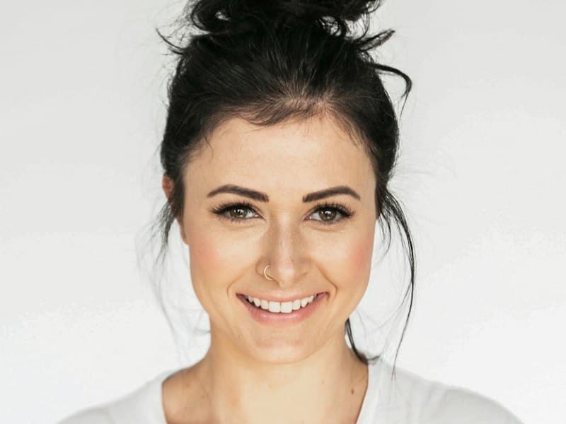 Confident woman smiling warmly