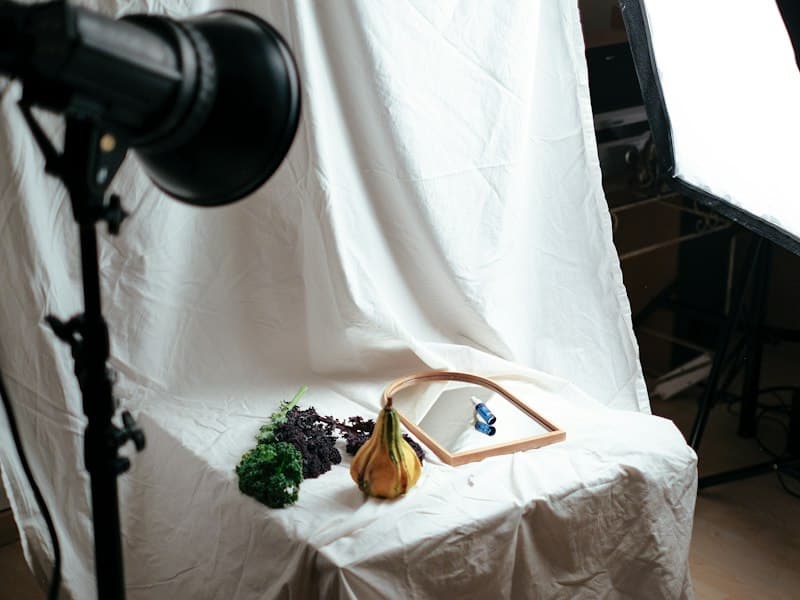 Elegant product photography setup